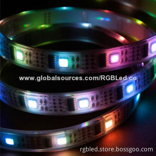 Dream Color LED Digital Strip with WS2801 IC Type, 5V Voltage, 32pcs LEDs and ICs/m